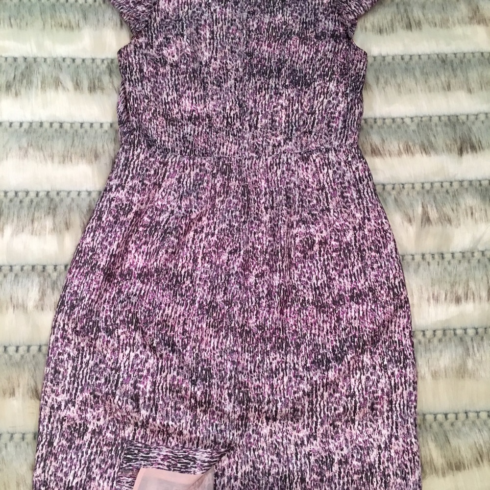 Banana Republic Pink Speckled Cap Sleeve Sheath Dress - Picture 8 of 8